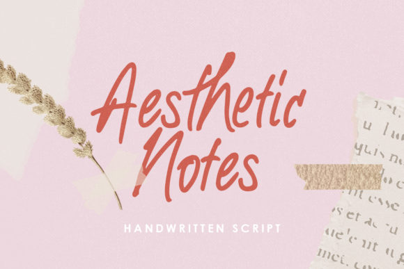 Aesthetic Notes: An Elegant Handwritten Font for Your Brand Story
