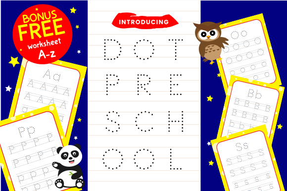Dot Preschool: A Decorative Font for Playful Campaign Visuals