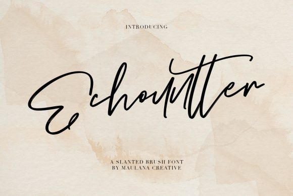 Echountter: A Timeless Handwritten Font for Business Branding