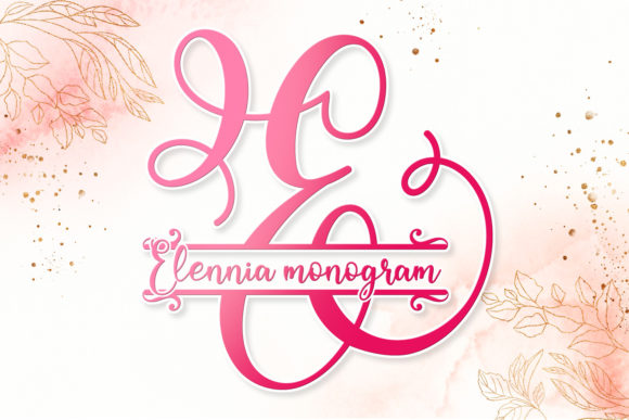 Elennia Monogram: The Crafting Font for Authentic Charm