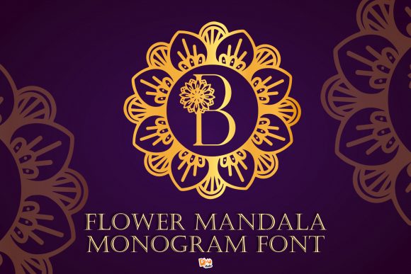 Enhancing Editorial Design with the Flower Mandala Monogram Font