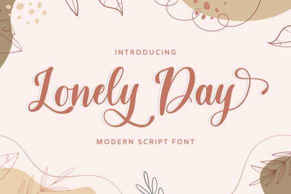 Lonely Day: A Stylish Cursive Font for Polished Branding