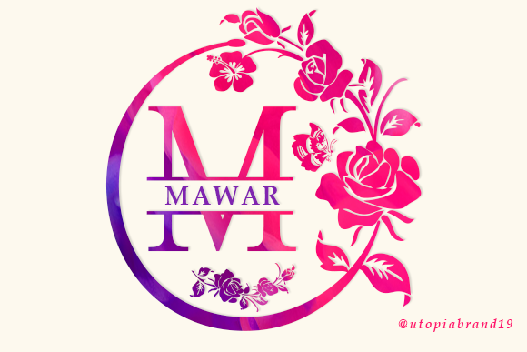 Mawar Monogram: A Decorative Font for Authentic Branding Projects