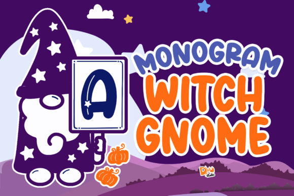 Monogram Witch Gnome: A Storytelling Font for Product Makers