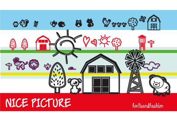 Nice Picture: A Dingbats Font for Modern Editorial Design