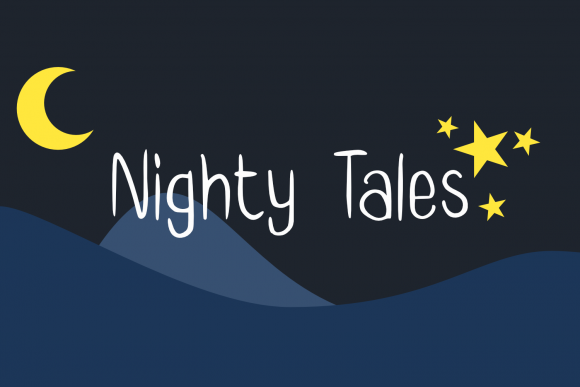 Nighty Tales: A Handwritten Font for Digital Creators