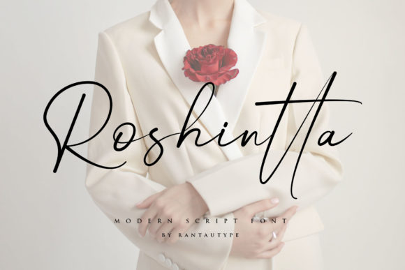 Roshintta: A Premium Script Font for Crafters and Handmade Businesses