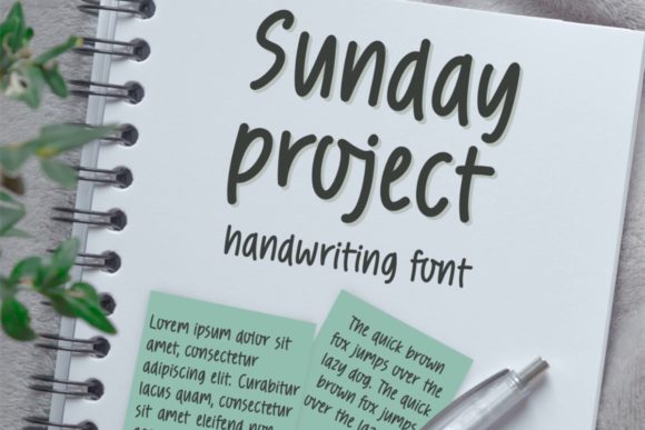 Sunday Project: A Natural Handwritten Font for Modern Branding