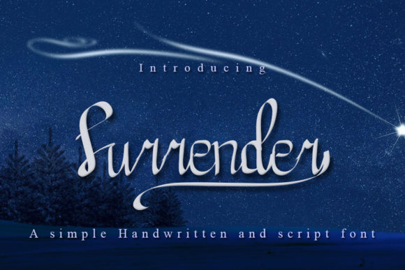 Surrender: An Editorial-Friendly Script Font for Distinctive Publication Design