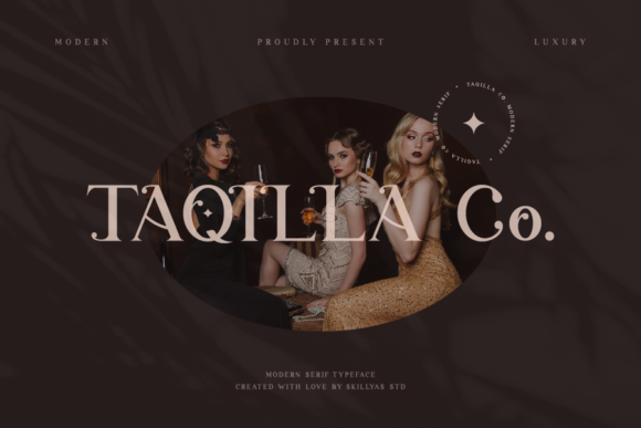 Taqilla Co: A Bold Serif Font for Editorial Confidence