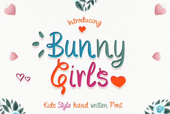 The Bunny Girls Font for Crafters and Product Makers
