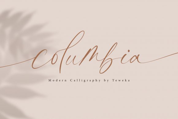 The Columbia Font: A Magical Handwritten Elegance for Makers